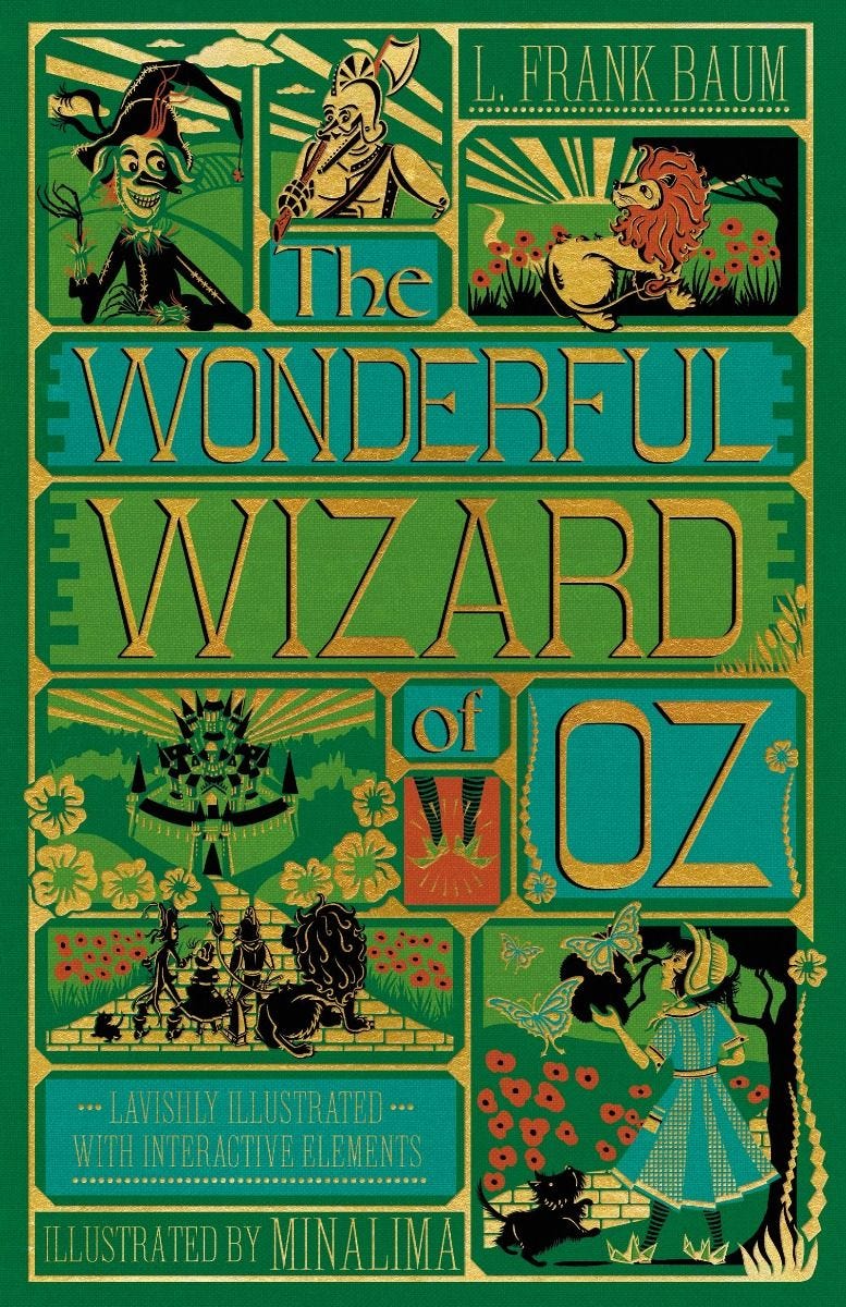 L. Frank Baum Wizard of Oz interactive pop-up book, UK version