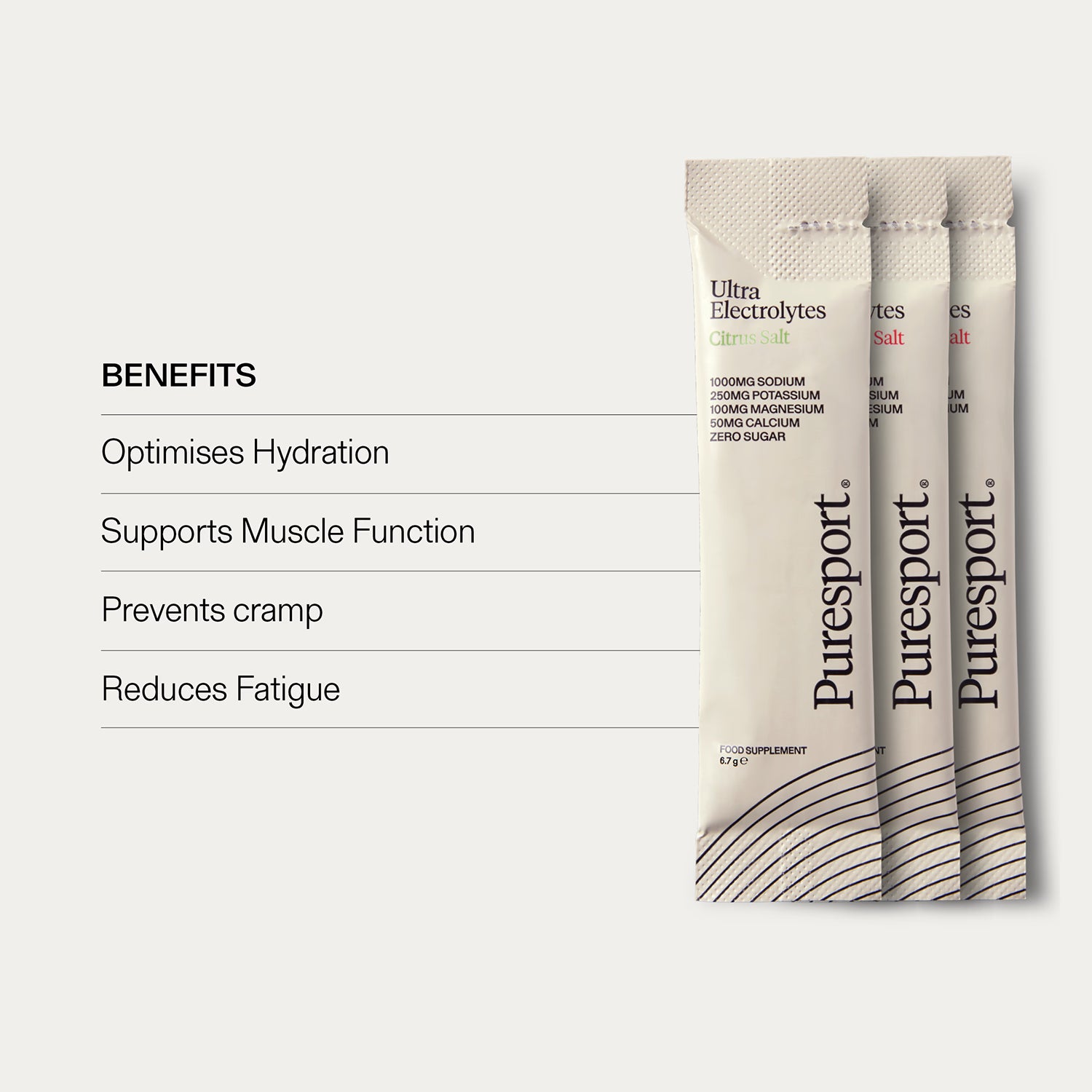 Puresport electrolyte drink watermelon 15 sachets (British brand)