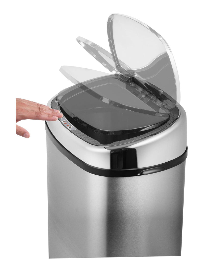 Tower metal sensor lid 58L kitchen bin (British brand)