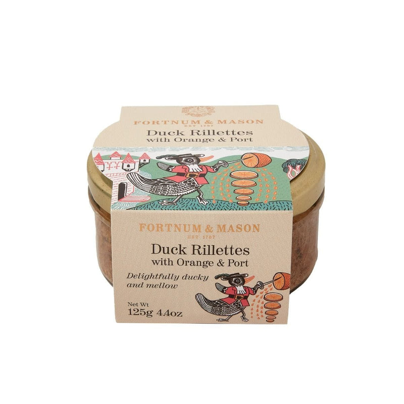 Duck rillettes with port and orange 125g (British brand)