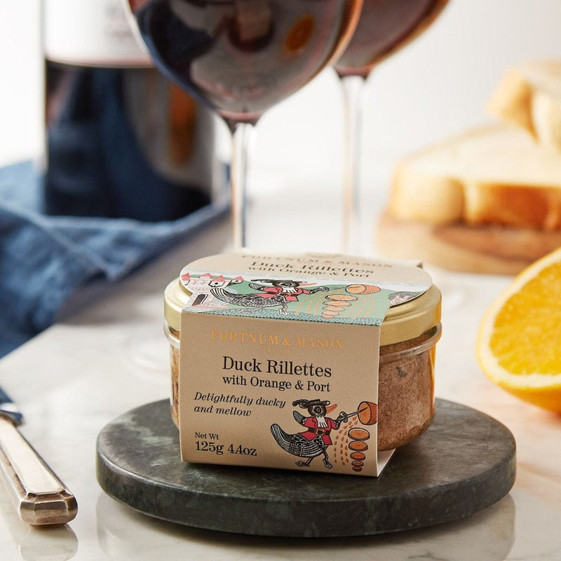 Duck rillettes with port and orange 125g (British brand)
