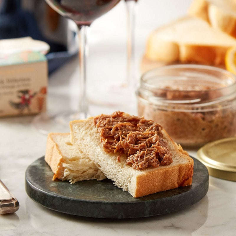 Duck rillettes with port and orange 125g (British brand)