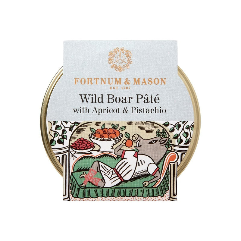 Wild boar pâté with apricot and pistachio 125g, imported from the UK