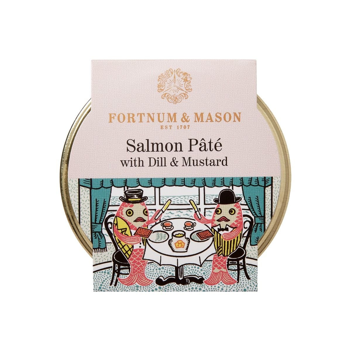 Fortnum's salmon pâté with dill and mustard 125g, imported from the UK