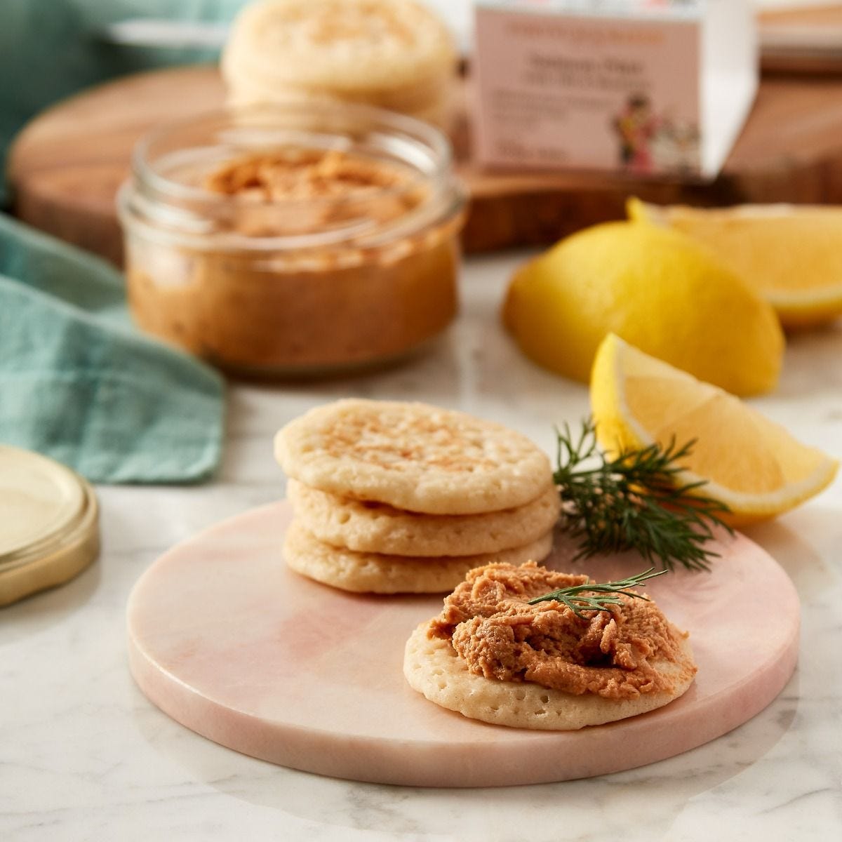Fortnum's salmon pâté with dill and mustard 125g, imported from the UK