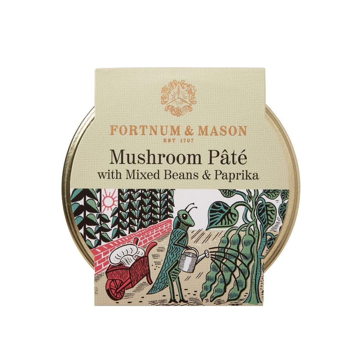 Mushroom pâté with mixed beans and paprika 125g - British product