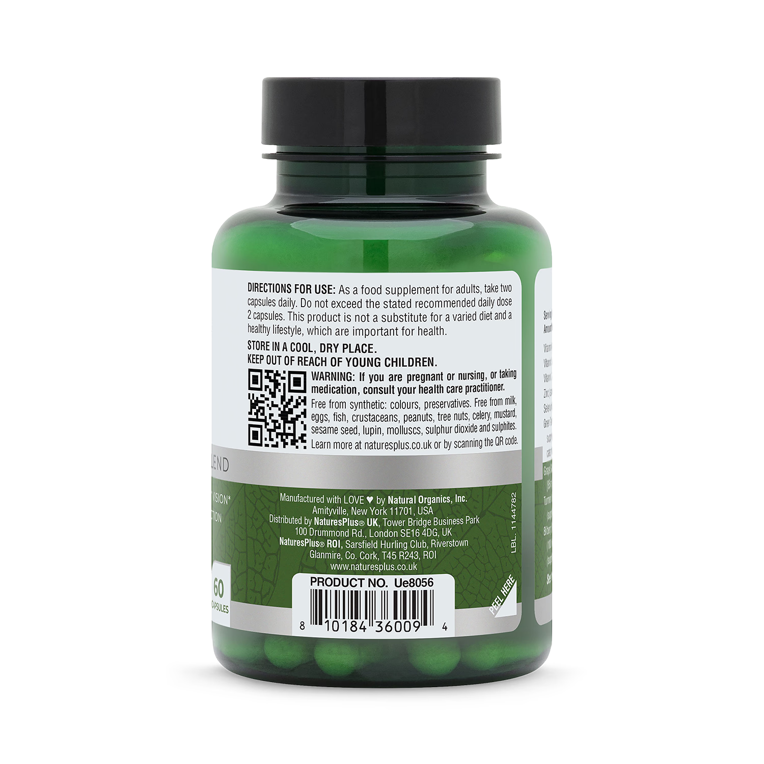 NaturesPlus Eye Complex supplement 60 capsules, imported from the UK