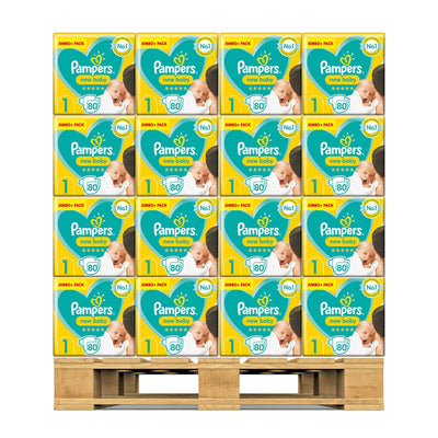 Costco UK Pampers New Baby Nappies Size 1 Jumbo+ Pack- Buy online at McGrocer