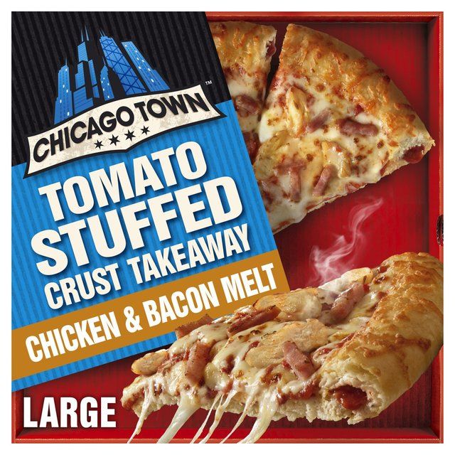 Chicago Town Takeaway Stuffed Crust Chicken & Bacon Large Pizza   640g