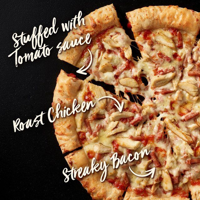 Chicago Town Takeaway Stuffed Crust Chicken & Bacon Large Pizza   640g GOODS M&S   