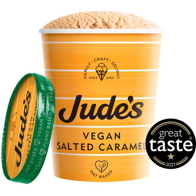 Jude's Vegan Salted Caramel Ice Cream   460ml