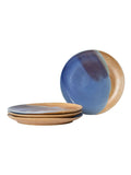 Curateology blue dinner plates set of 4 (British brand)