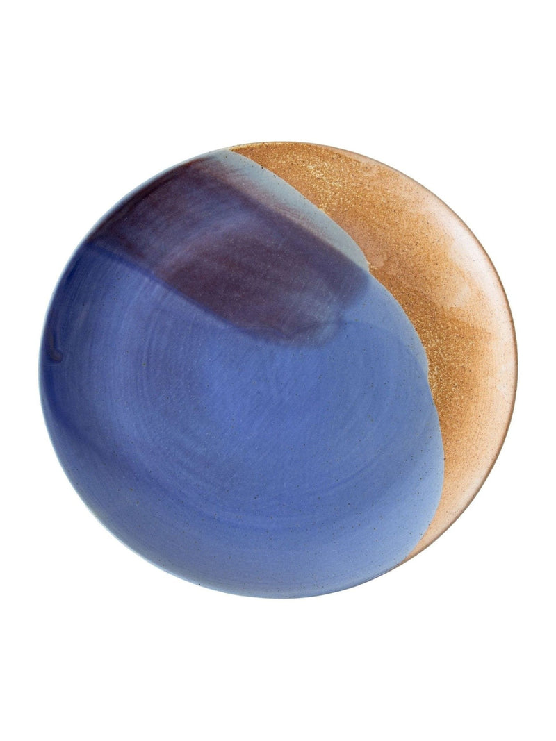 Curateology blue dinner plates set of 4 (British brand)