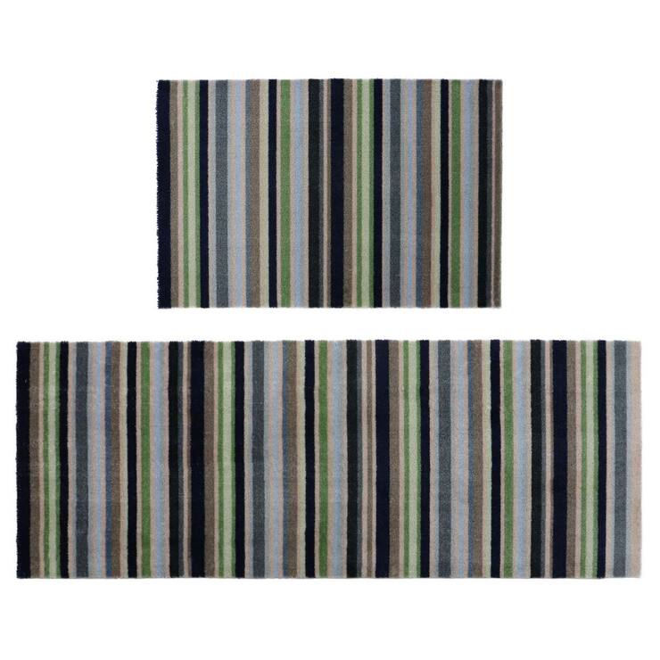 JVL stripe door mat pack 50x75cm and 150x57cm imported from the UK