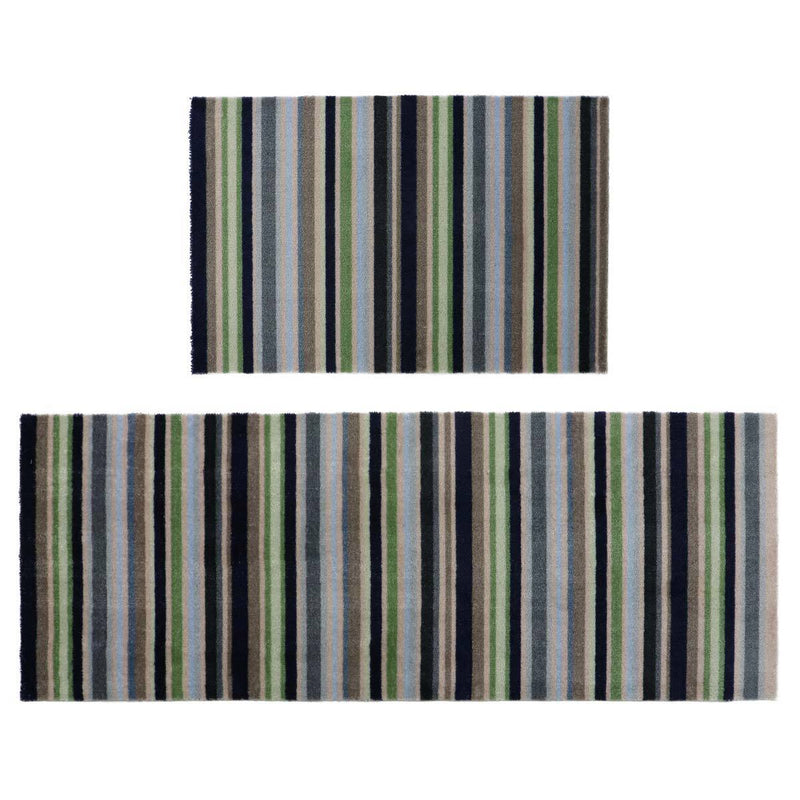 JVL stripe door mat pack 50x75cm and 150x57cm imported from the UK