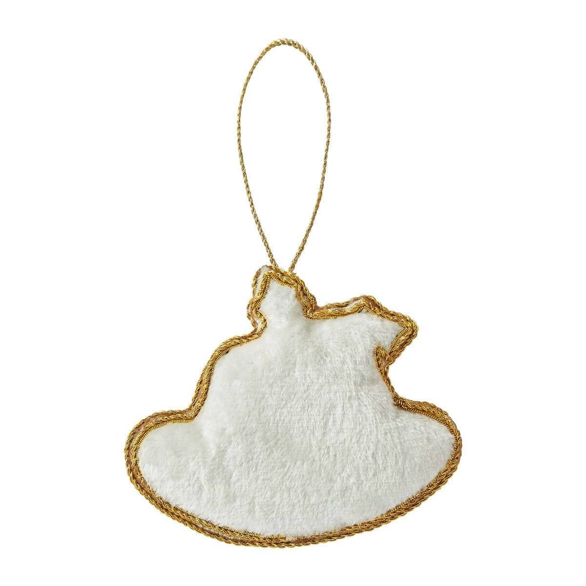 Fortnum's embroidered Christmas pudding platter decoration (British brand)