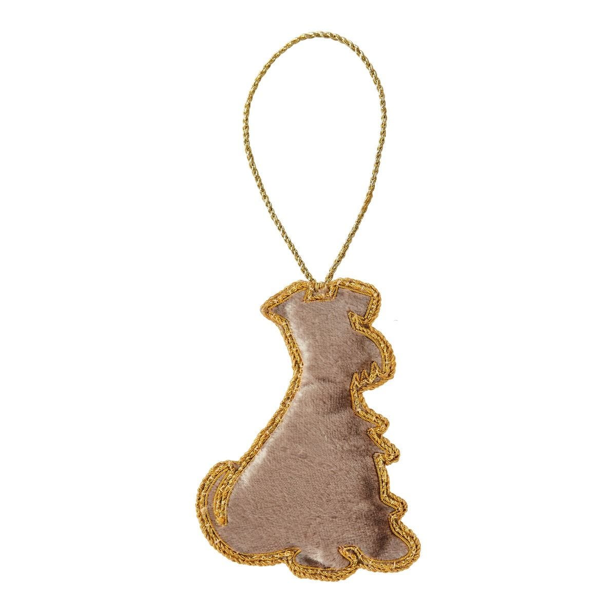 Fortnum & Mason schnauzer in scarf decoration, imported from the UK