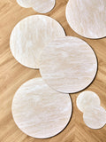 Set of 4 grey marble effect placemats and coasters (British brand)