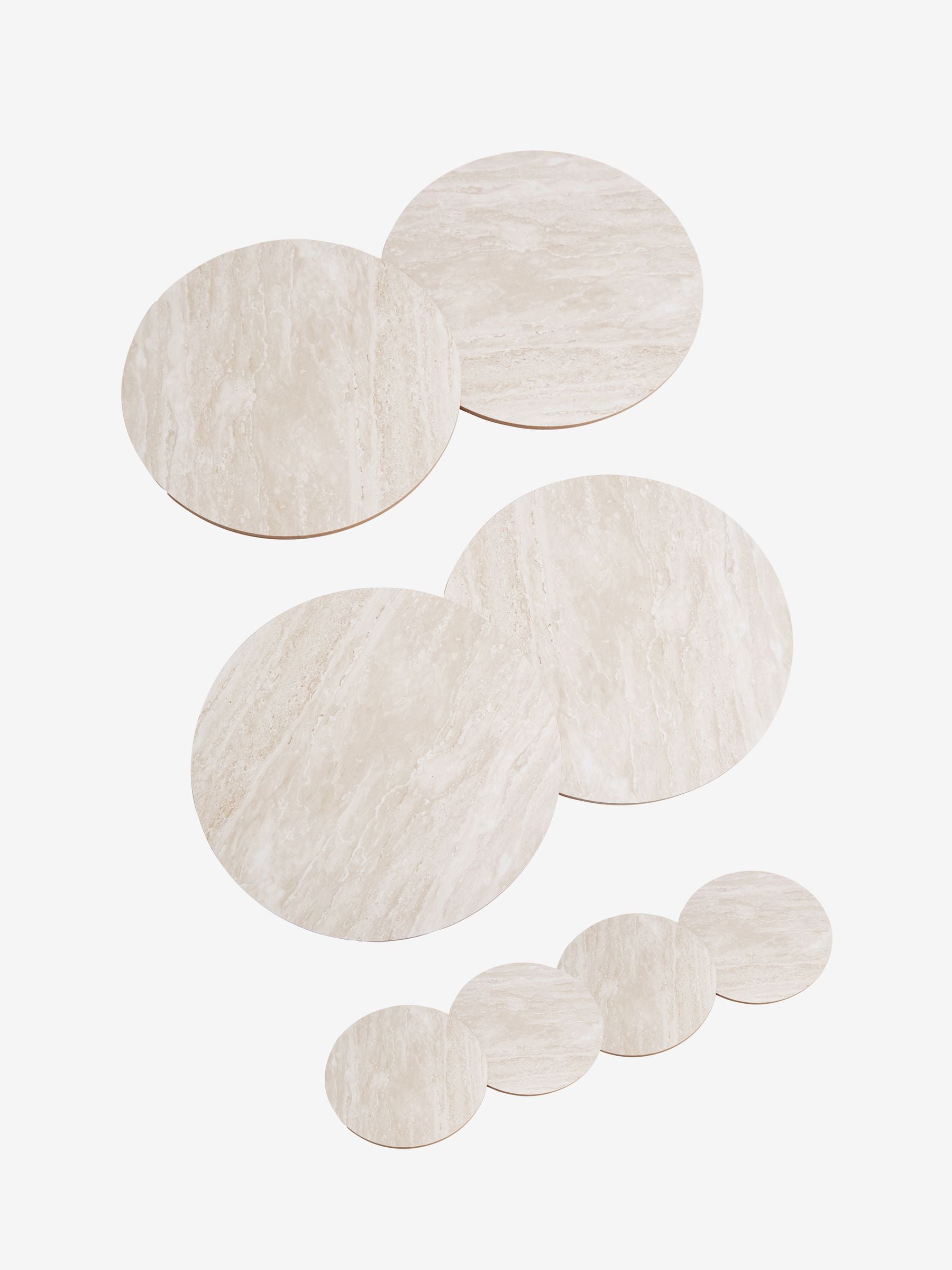 Set of 4 grey marble effect placemats and coasters (British brand)