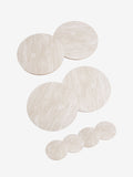 Set of 4 grey marble effect placemats and coasters (British brand)