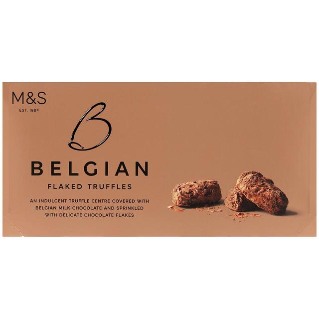 M&S Belgian Flaked Chocolate Truffles   200g