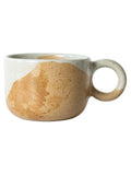 Curateology white salt glazed stoneware mugs set of 4 (British brand)