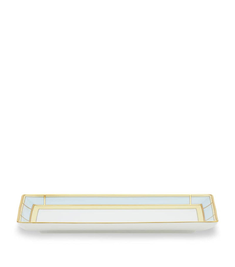 GINORI 1735 Porcelain Colonna Diva Rectangular Change Tray 28cm, UK version