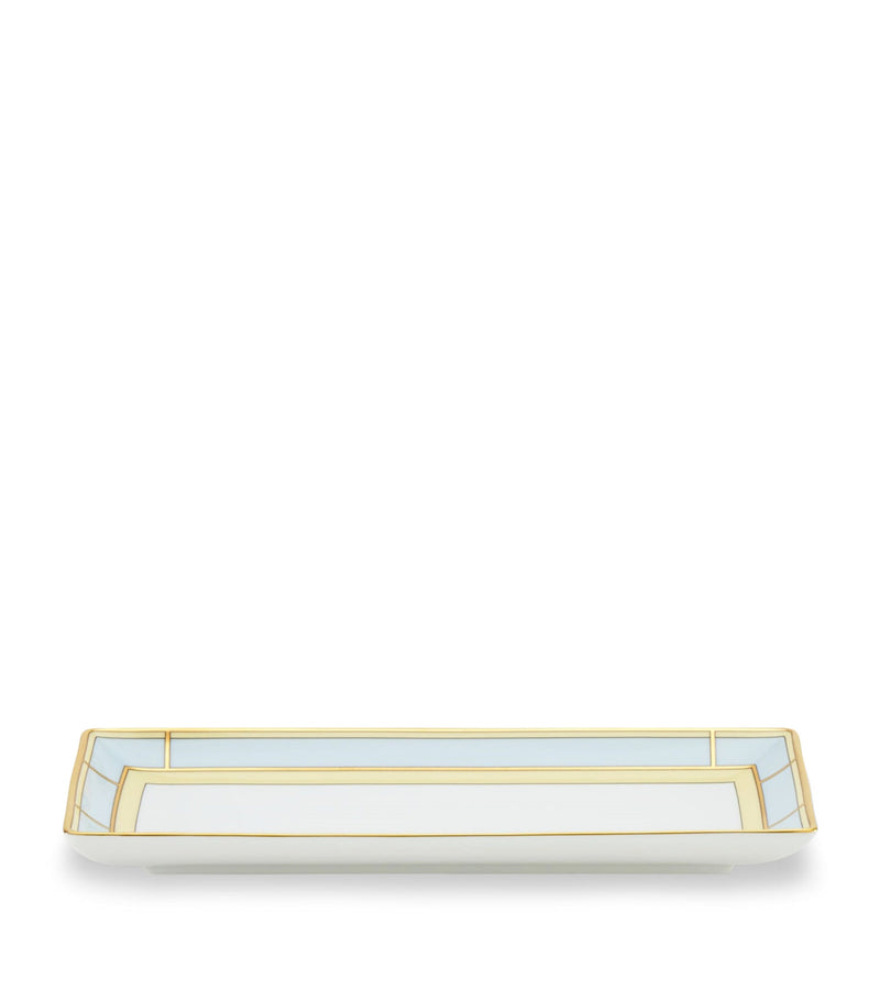 GINORI 1735 Porcelain Colonna Diva Rectangular Change Tray 28cm, UK version