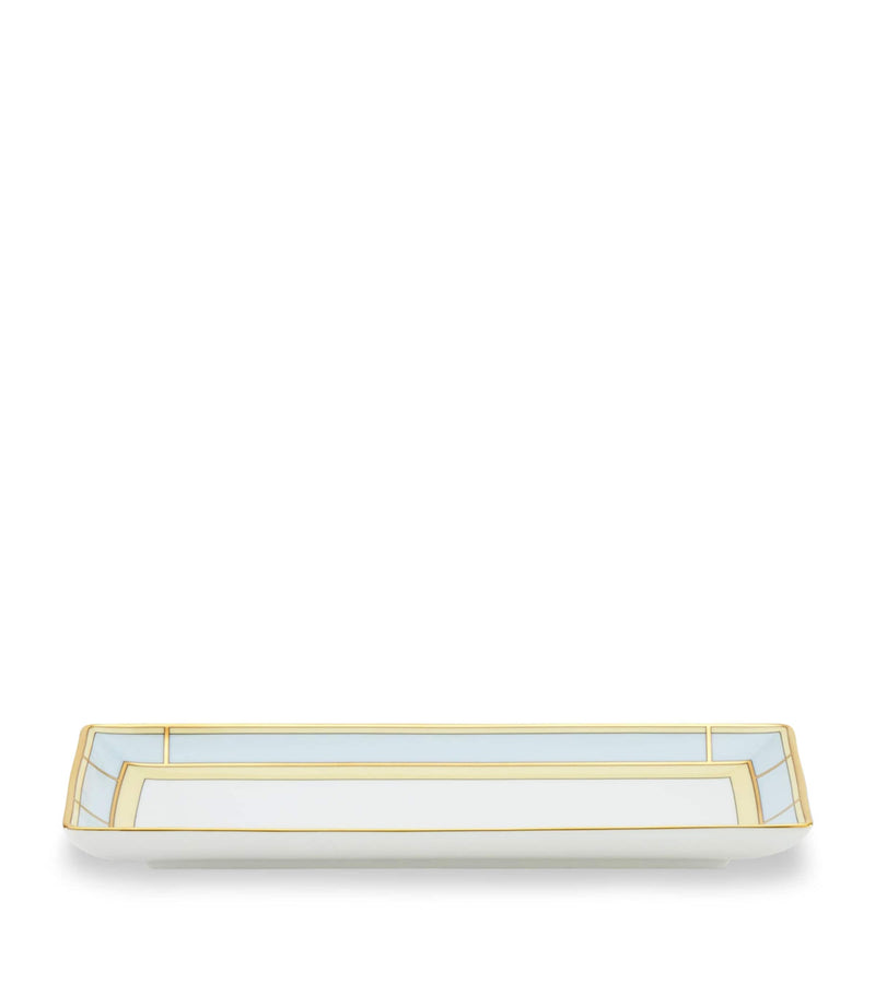 GINORI 1735 Porcelain Colonna Diva Rectangular Change Tray 28cm, UK version