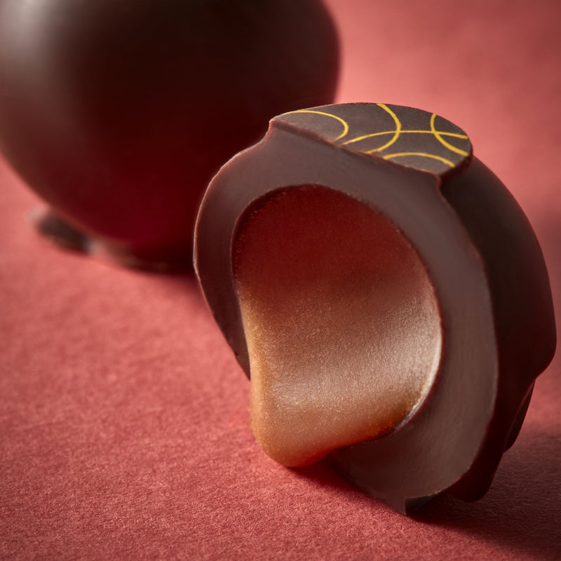Two milk and dark salted caramel truffles 24g ballotin - British product