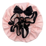 Shower Goddess satin shower cap vintage pink (British brand)