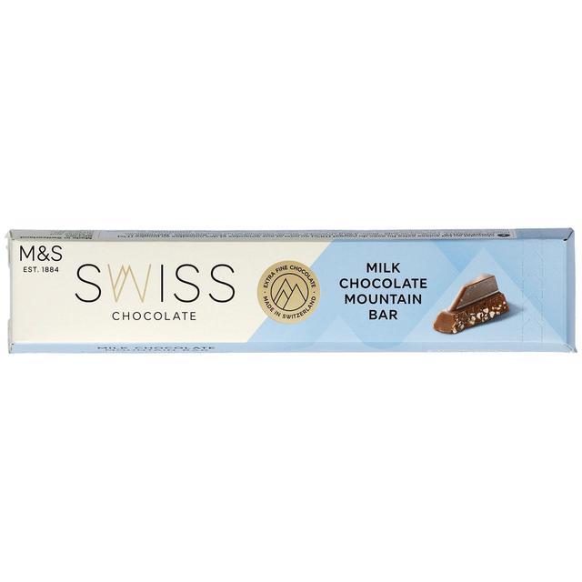 M&S Swiss Milk Chocolate Mountain Bar   100g