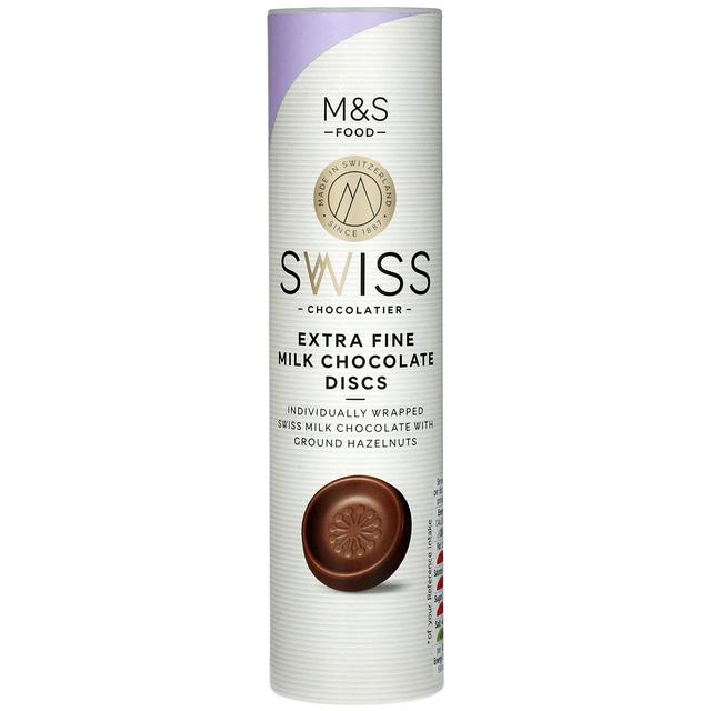 M&S Swiss Extra Fine Milk Chocolate Discs   115g