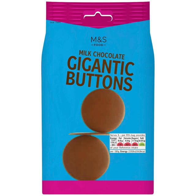 M&S Milk Chocolate Gigantic Buttons   150g