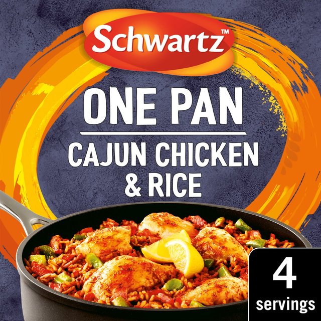 Schwartz One Pan Cajun Chicken & Rice Recipe Mix   32g GOODS M&S   