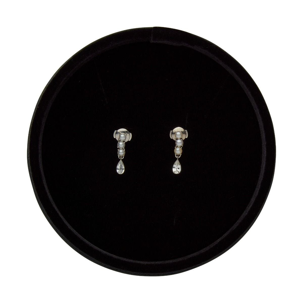 Crux London Happy Tears pear drop earrings, UK version