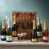Sparkling Hamper gift hamper with sparkling wines, imported from the UK