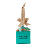 Fortnum's glass shopping bag Christmas ornament, imported from the UK