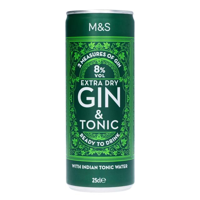 M&S Gin & Tonic   250ml