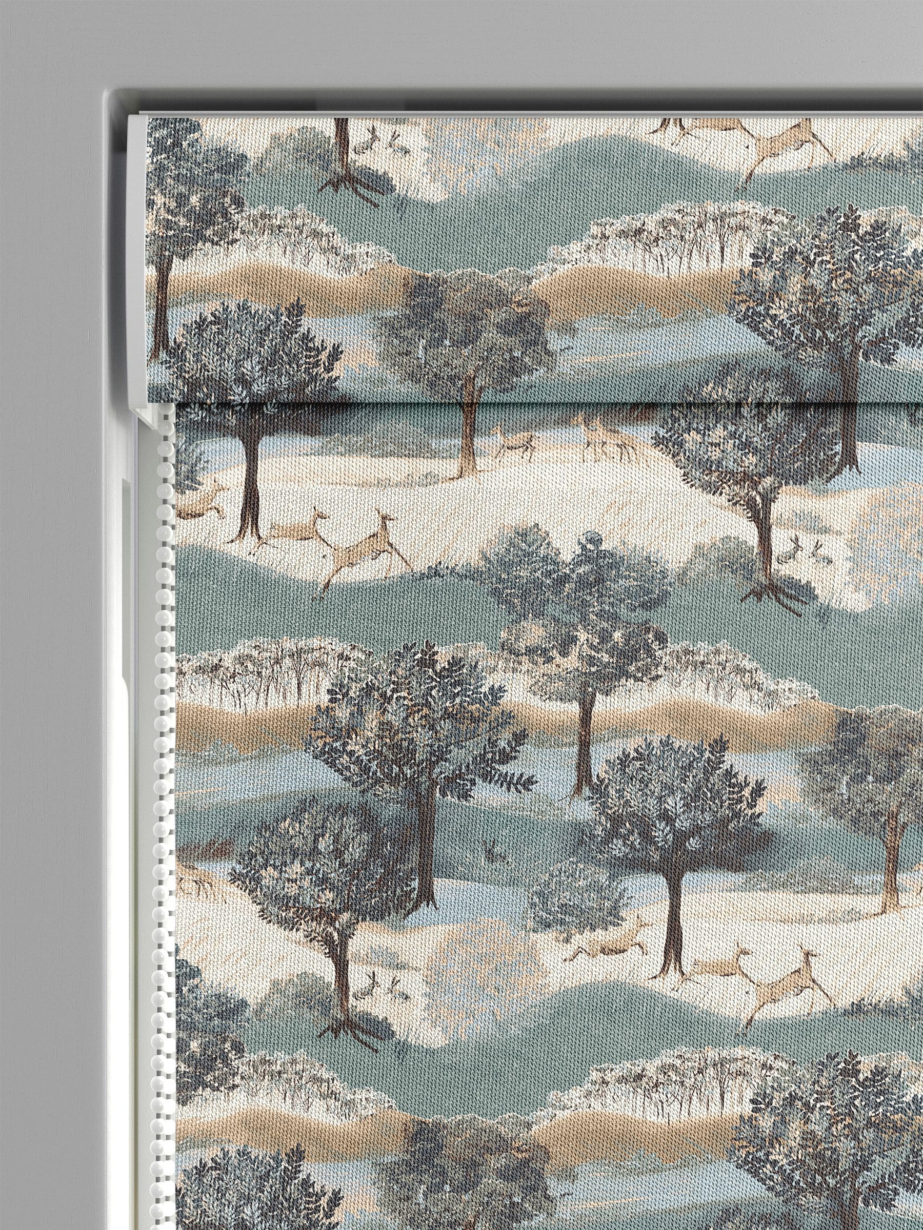 Laura Ashley Hartington roman blind 100% cotton countryside deer print - British product