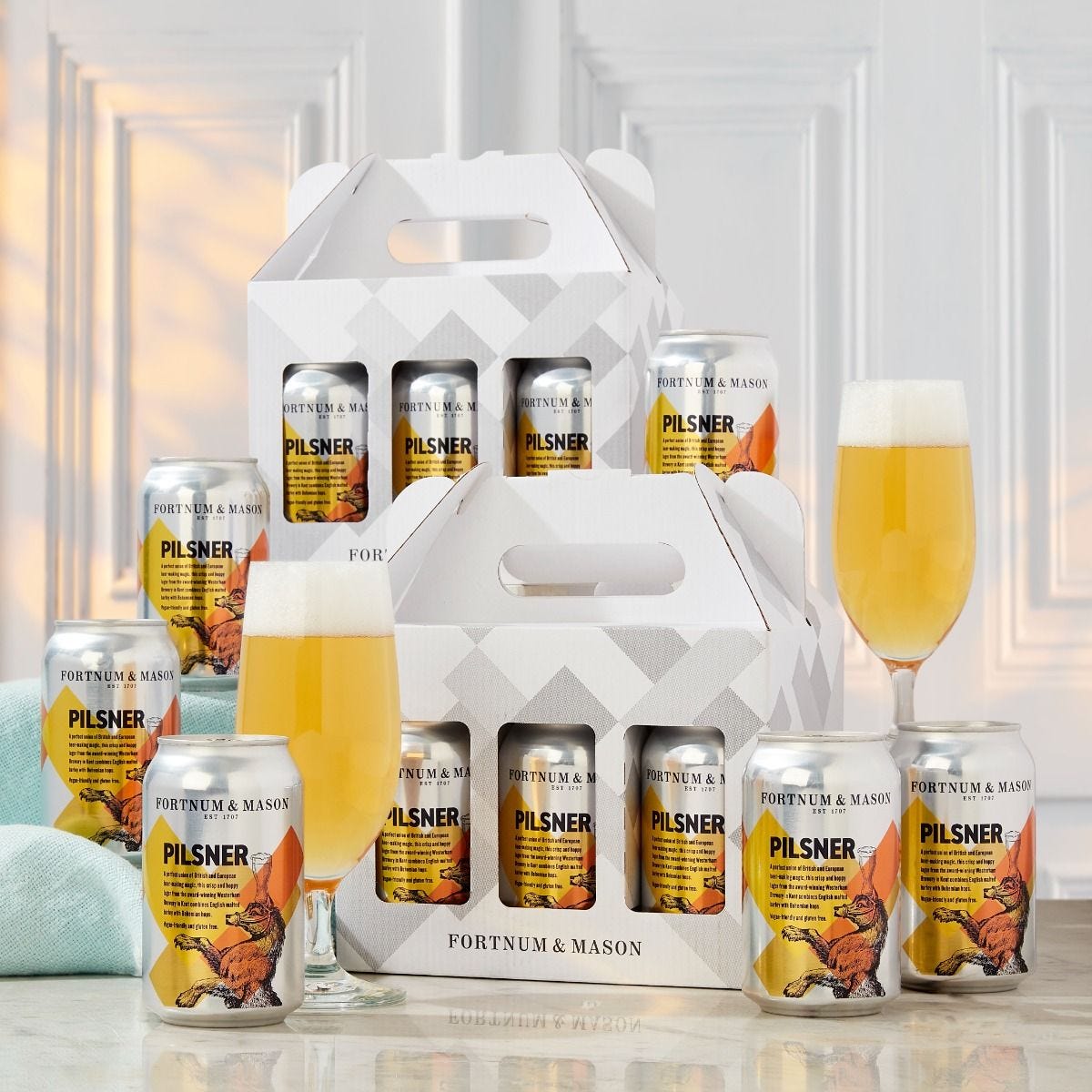 Fortnum's English Pilsner cans 12 x 33cl (British brand)