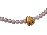Alighieri pink pearl necklace with 24ct gold plated bronze, UK version