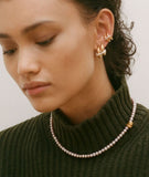 Alighieri pink pearl necklace with 24ct gold plated bronze, UK version