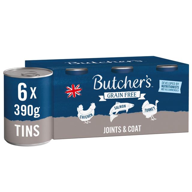 Butcher's Joints & Coat Dog Food Tins   6 x 390g GOODS M&S   