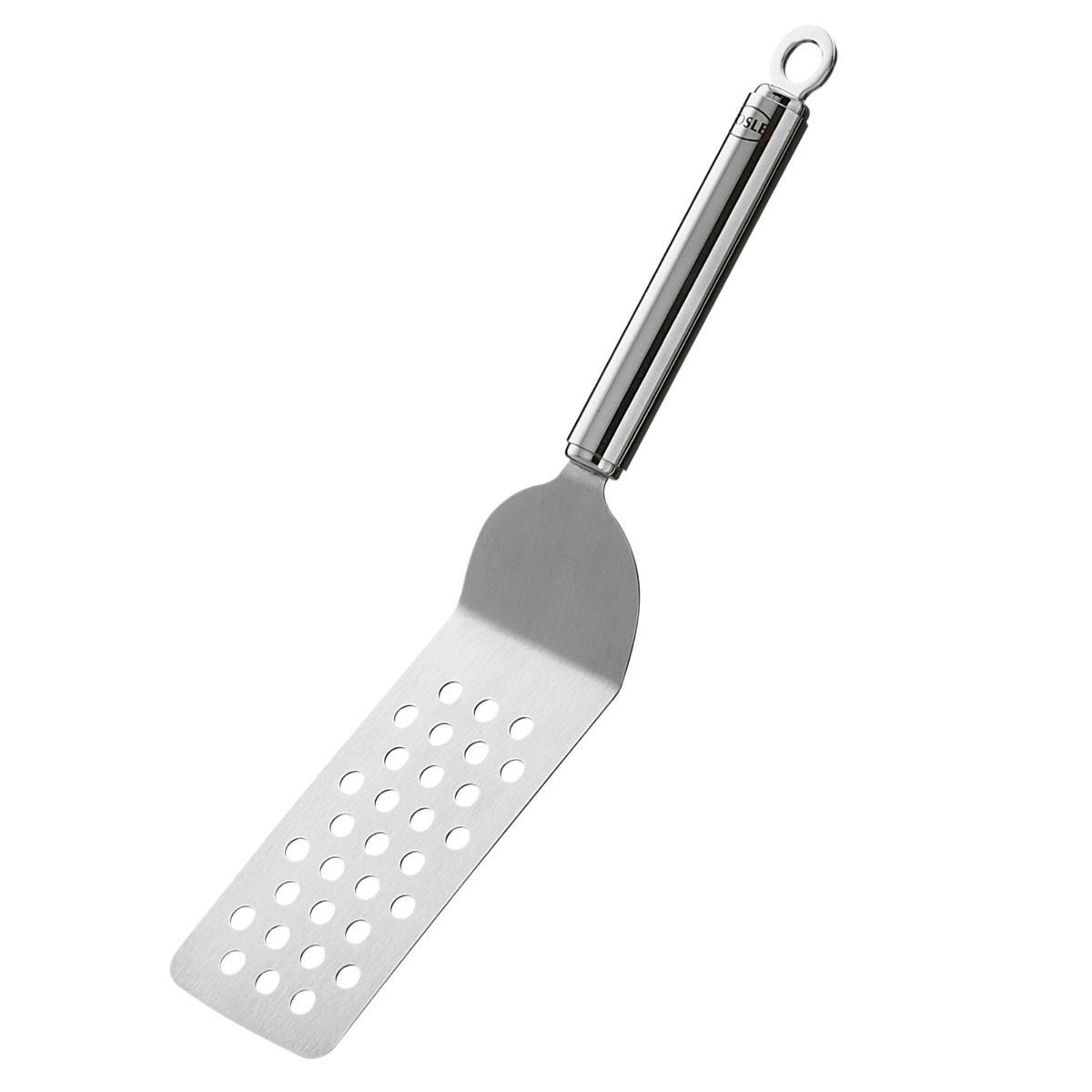 Rösle perforated angled spatula, imported from the UK