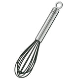 Rösle silicone egg whisk with stainless steel handle (British brand)