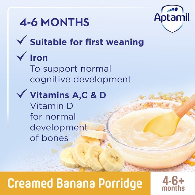 Aptamil Creamed Banana Porridge 4 mths+   125g GOODS M&S   