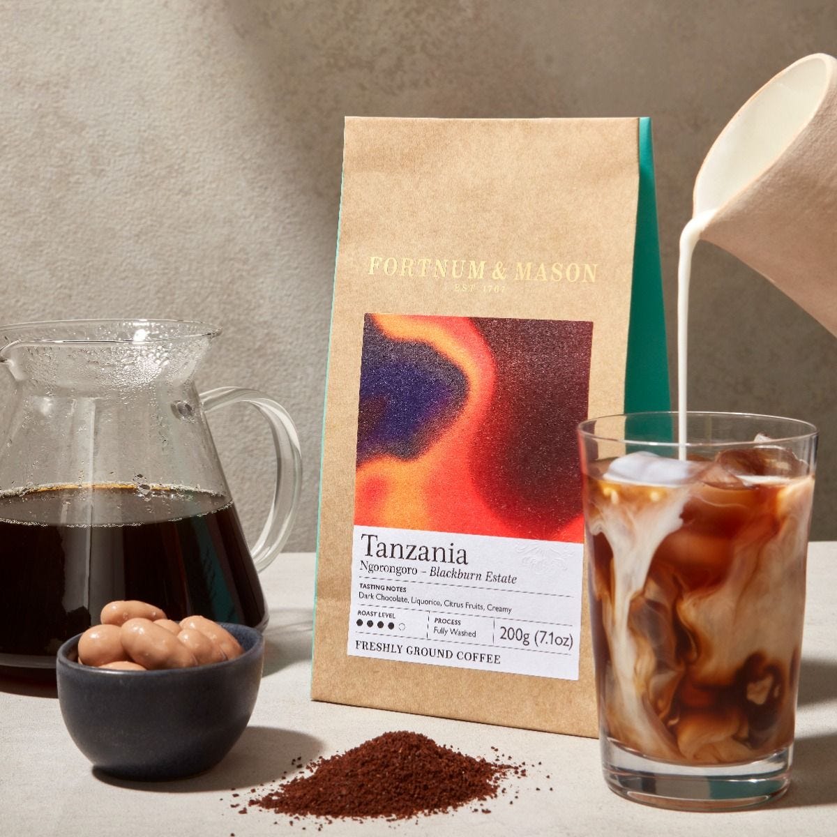 Blackburn Estate Tanzania ground coffee 200g, UK version