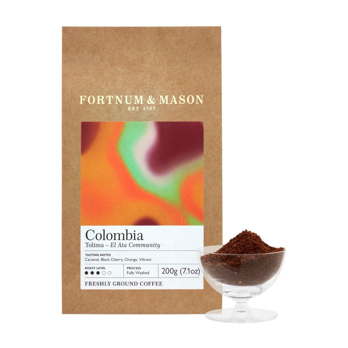 Ground coffee 200g from El Ata, Colombia (British brand)