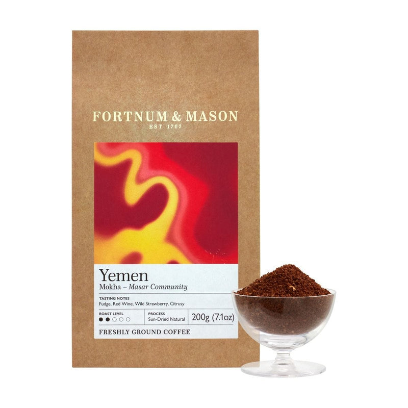 Ground coffee Yemen Mokha Masar 200g (British brand)